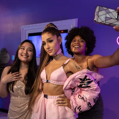 Ariana Grande Wax Figure With Guests